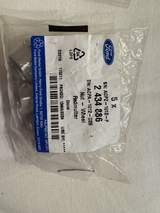 Гайка колісна (оригінал) Ford 2434886