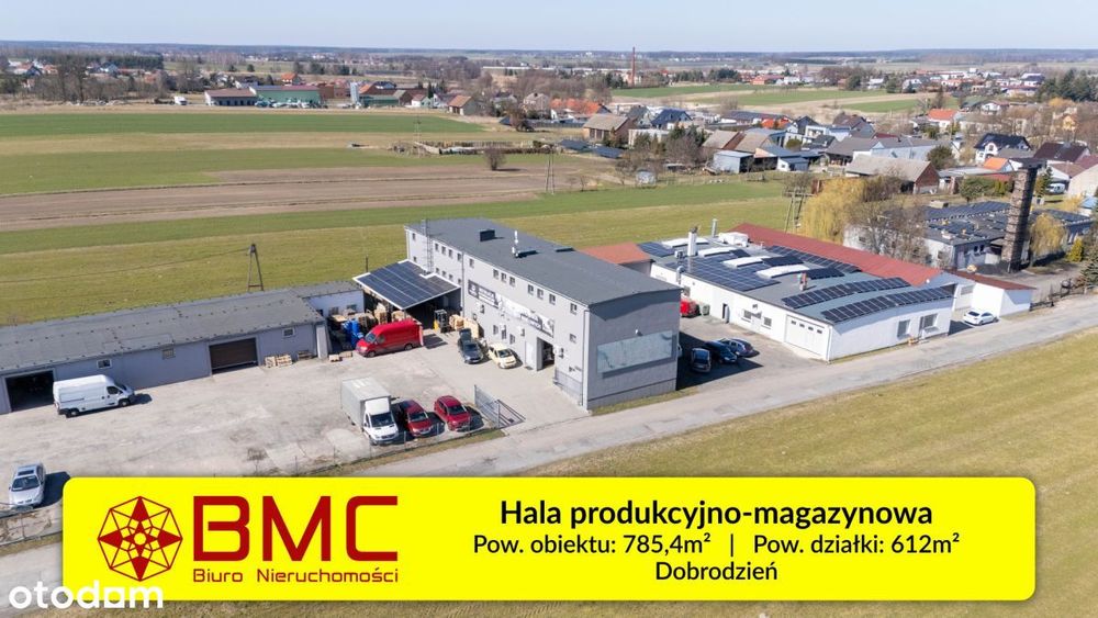 Hala magazynowa 785m2 Dobrodzień