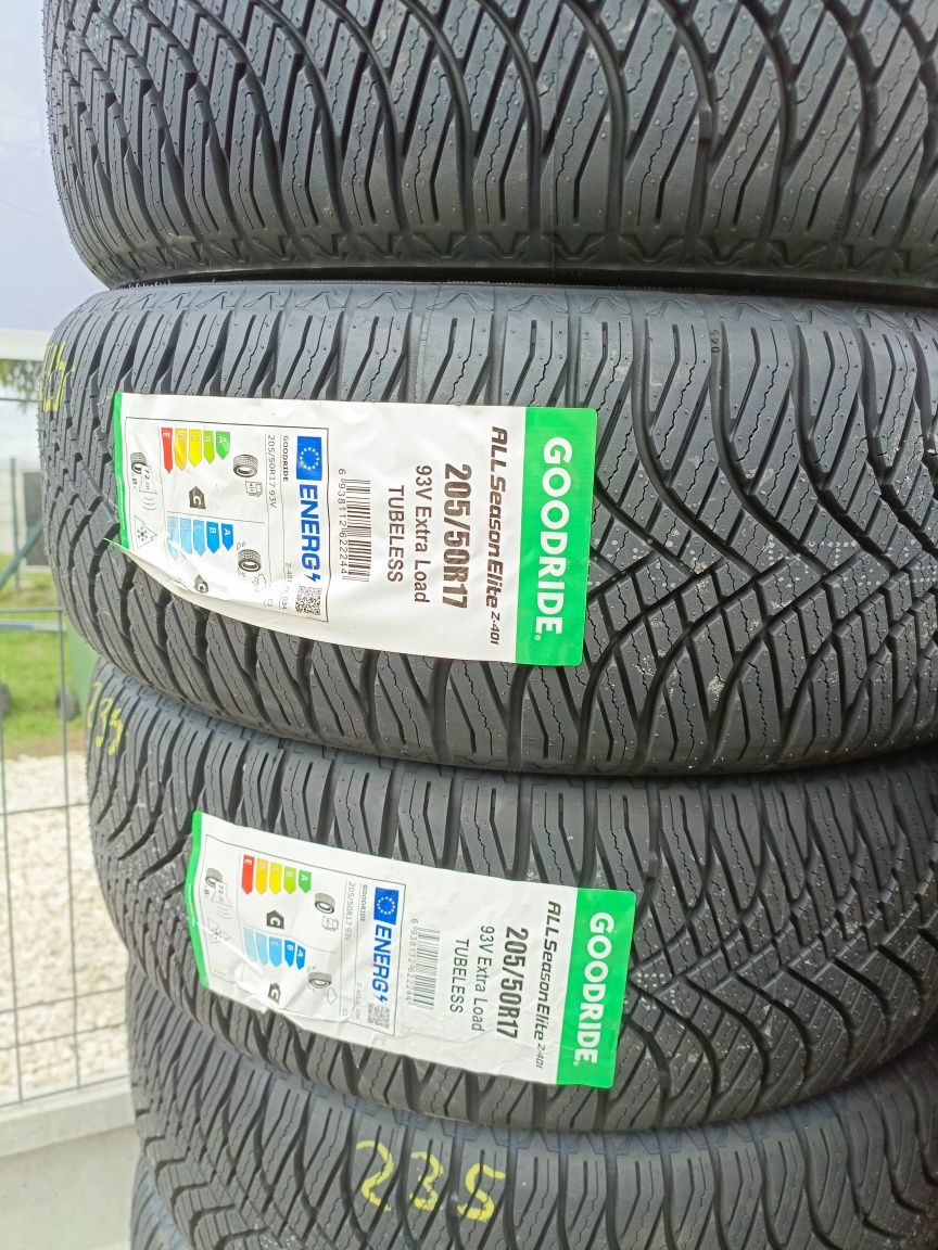 Nowe opony całoroczne wielosezonowe 205/50/17 Goodride
