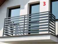 Balustrada barierka metalowa, poręcz, balkon taras schody przęsła