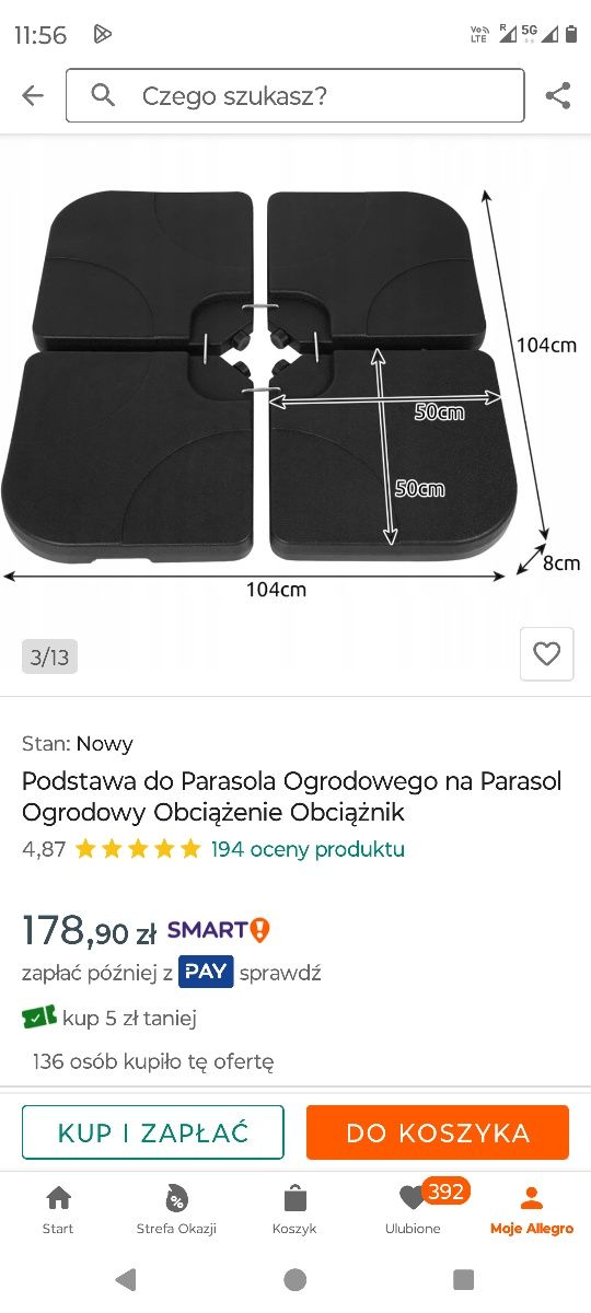 Podstawa do parasola