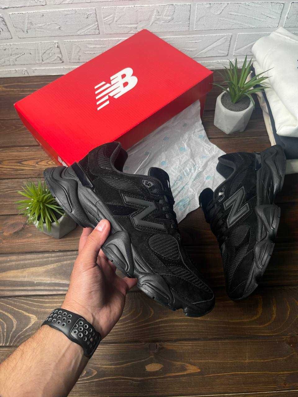45 (29 см) New Balance 9060 нб Нью беленси нью баланс ретро чорні