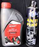 Óleo Mota 4T + Spray Anti-furo