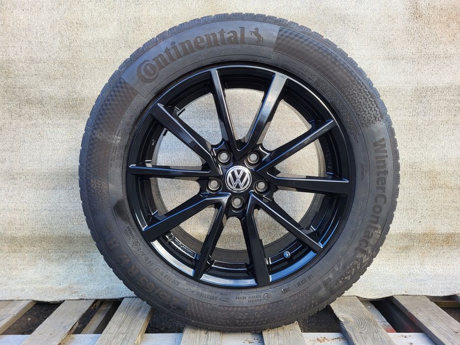 [K308] Koła zimowe 17 Cali 5x112 Conti 215/65/17 7mm VW TIGUAN