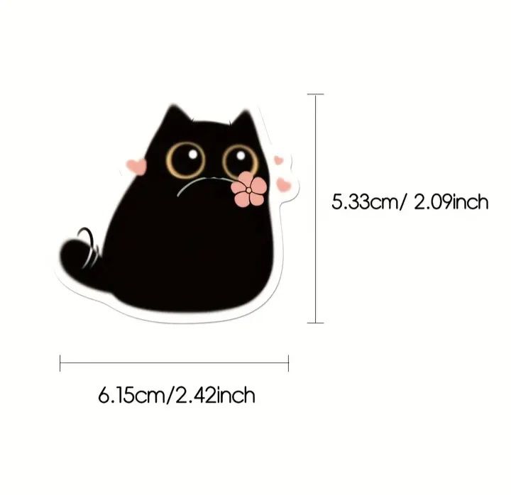 Stickers/ autocolantes gato preto