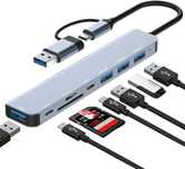 HUB 8w1 USB-C 3.0 2.0 MicroSD SD