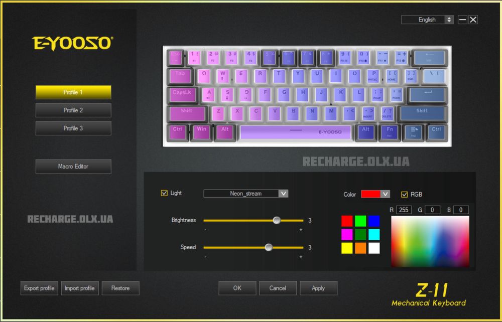 НОВІ Механічні Клавіатури E-YOOSO Z11RGB