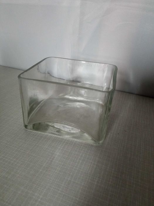 Kwadratowa miseczka grube szkło