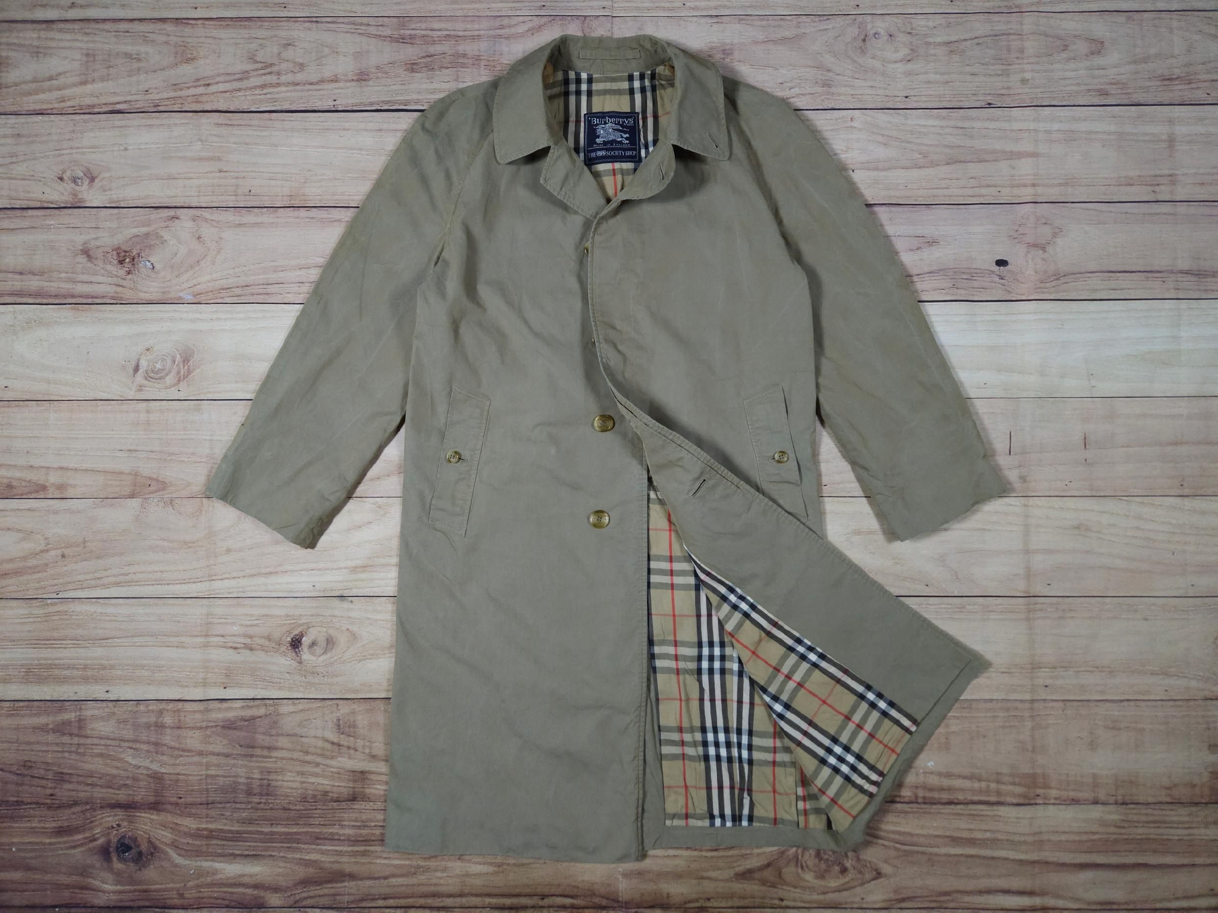 BURBERRY Płaszcz Klasyczny Męski Beżowy r. M