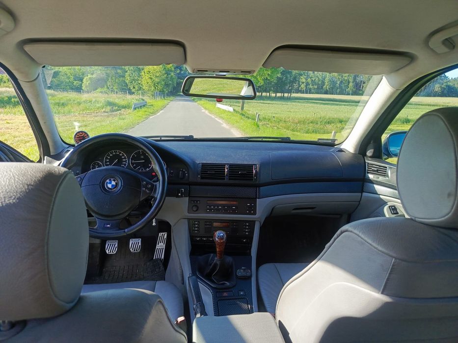 BMW E39 M pakiet 525d turbo hybryda dużo dodatków alu zima zamiana LED
