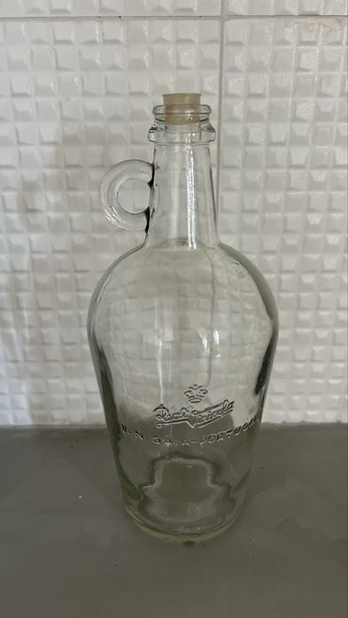 Garrafa de vidro vintage