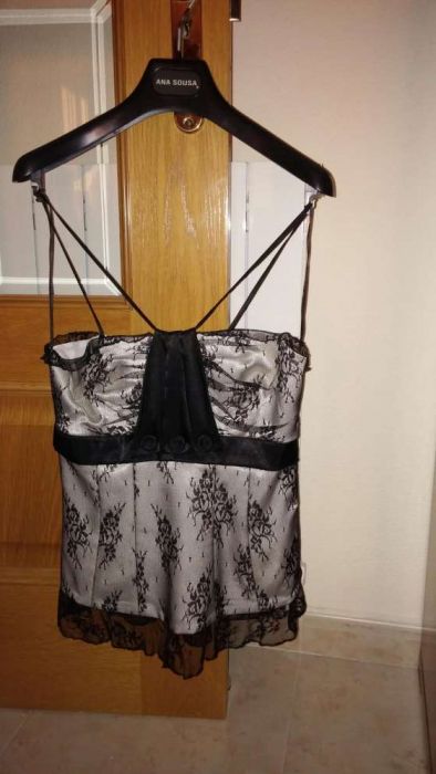 Top Preto e Cinzento Cerimónia Ana Sousa! Lindo!