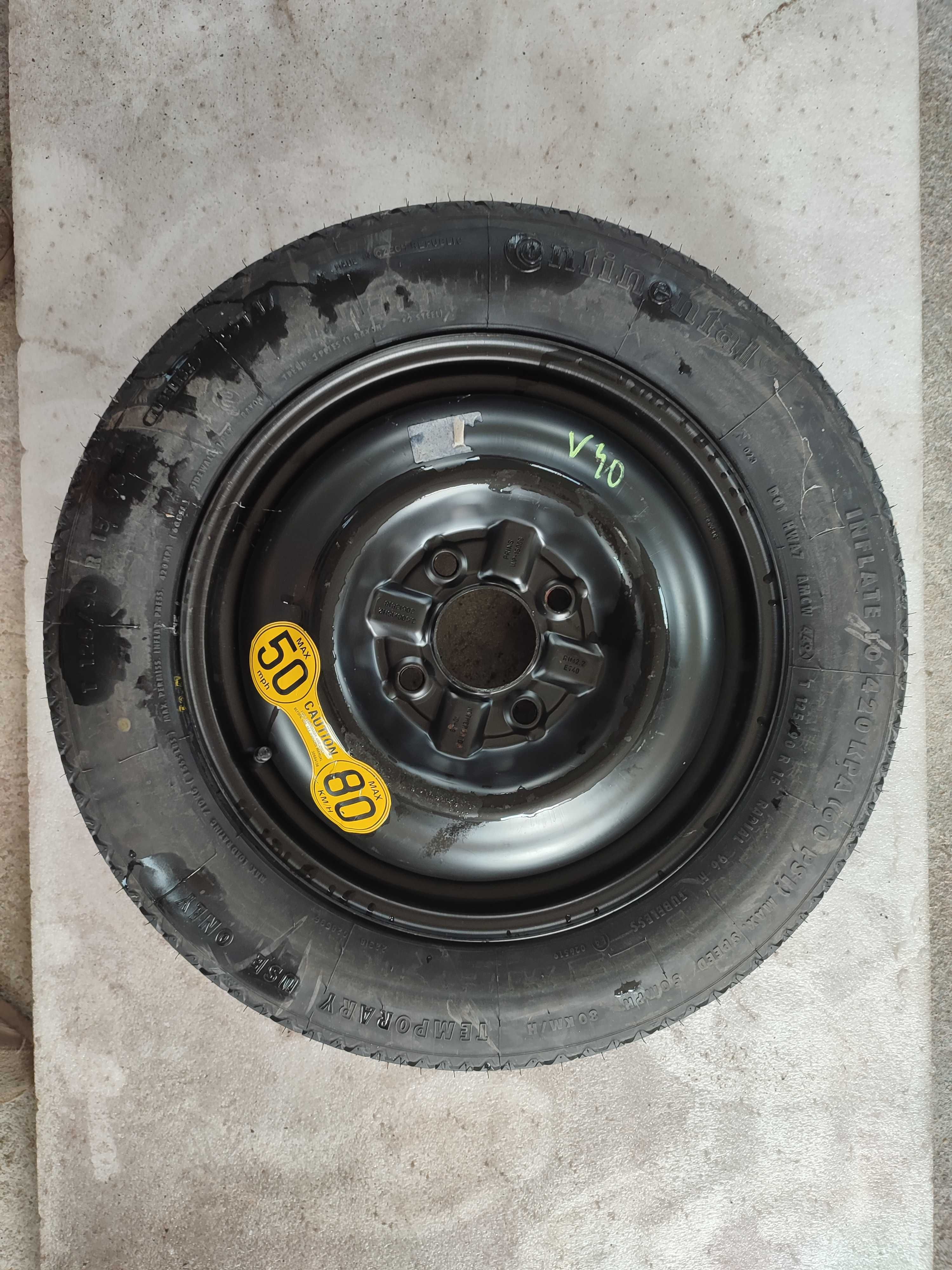 Dojazdowka zapas kolo zapasowe volvo v40 s40