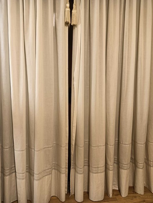 Cortinados de algodão