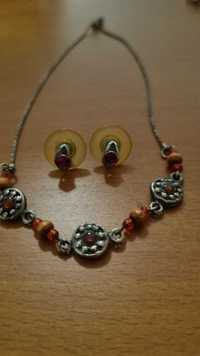 Conjunto colar com brincos