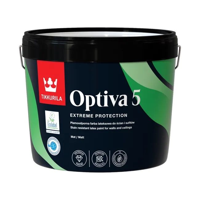 Farba Tikkurila Optiva 5 2.7l mat kolor S 3010-G60Y jasny zielony nowa