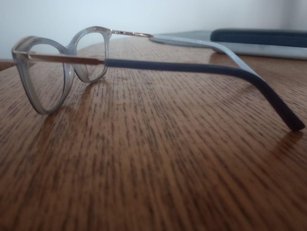 Okulary korekcyjne szary srebrny -0,5