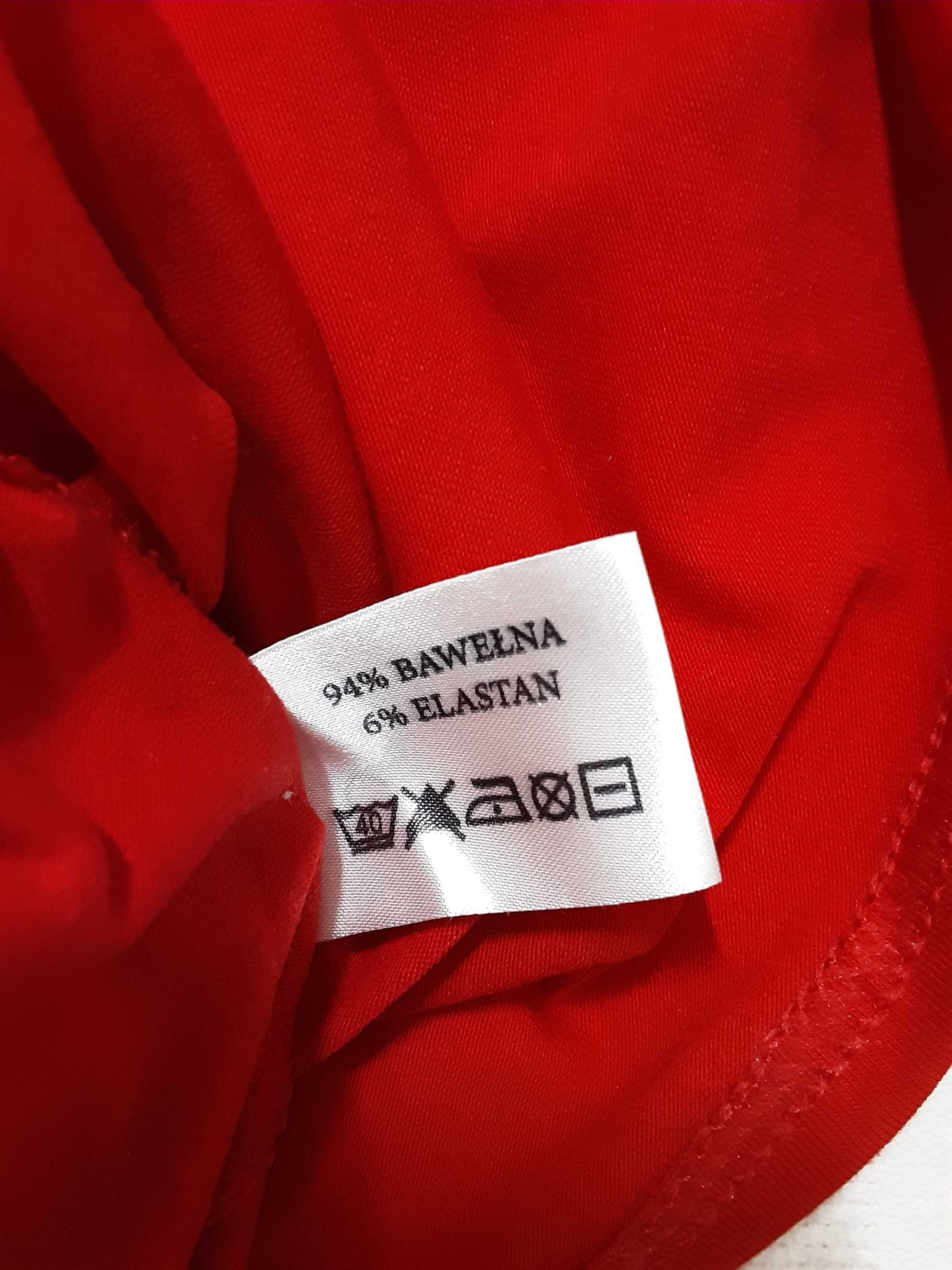 M 38 t-shirt bluzka koszulka krótki rękaw czerwona TMC- Moda