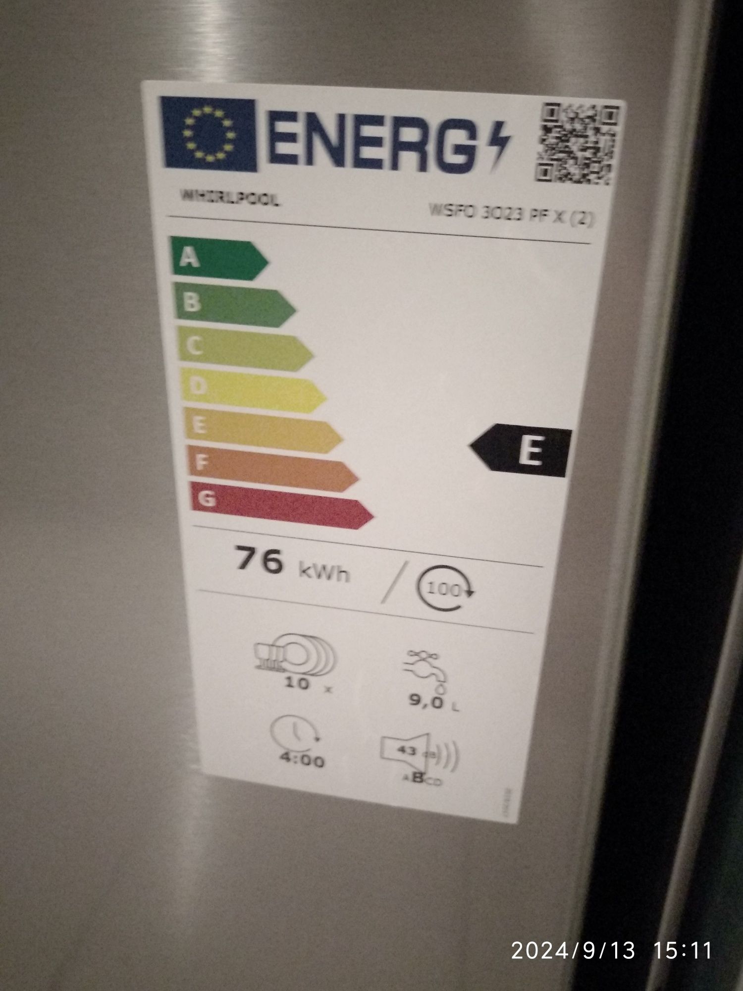 OUTLET Janki ul Wspólna 6 Zmywarka Whirlpool WSFO 3O23 PF X