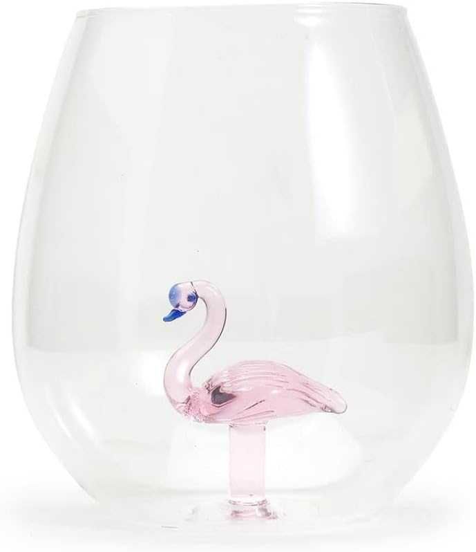 2x  Kieliszek Flamingo bez Nóżki – Elegancki Design Patelai