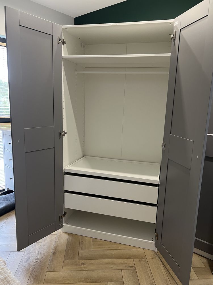 Szara Szafa Ikea Pax Grimo 201x100x60