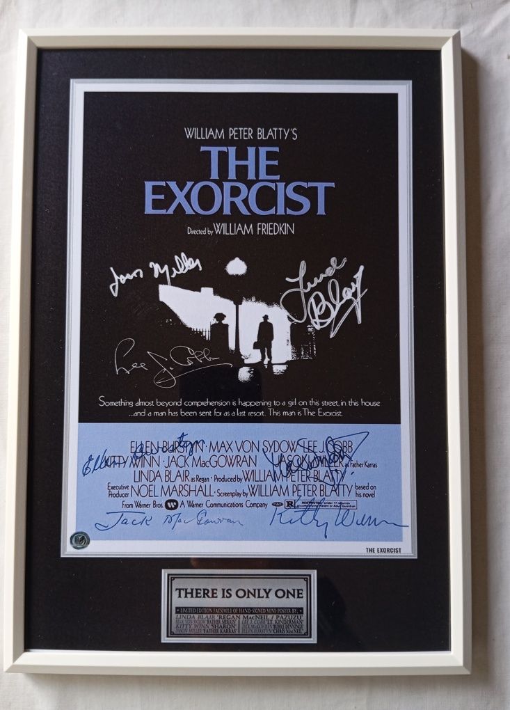 Moldura Filme The Exorcist com Autógrafos (A4)