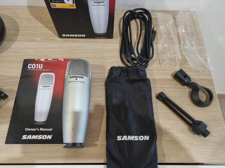 Samson c01u usb studio condenser microphone + Pop Filter