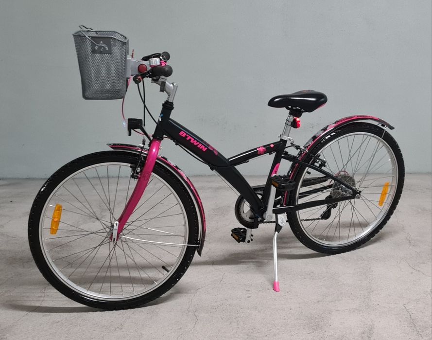 Bicicleta de menina bTwin poply 500 roda 24"