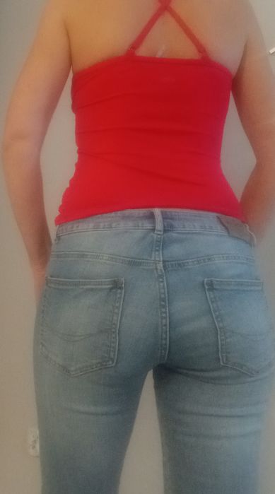 Pull & Bear M 38 niebieskie jeansy spodnie jeansowe