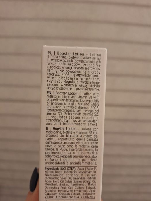 Loxus l8 lotion booster z melatoniną 50 ml wcierka trychologiczna