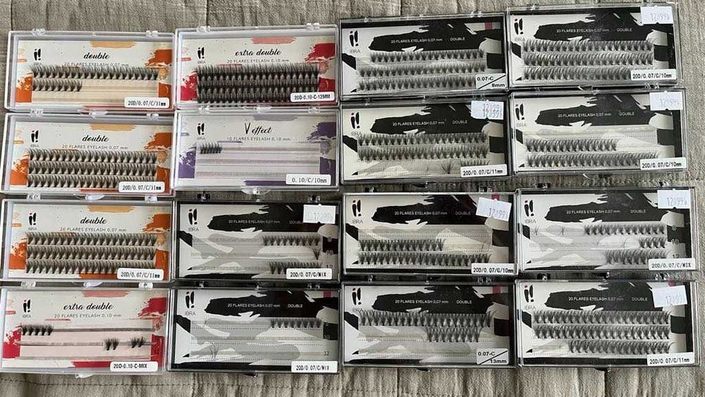 Rzęsy kępki zestaw