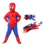 Strój kostium spiderman + rękawica z wyrzutnią rozmiar m