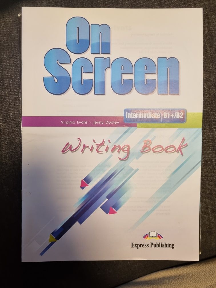 On Screen writing book. Intermediate B1+/B2