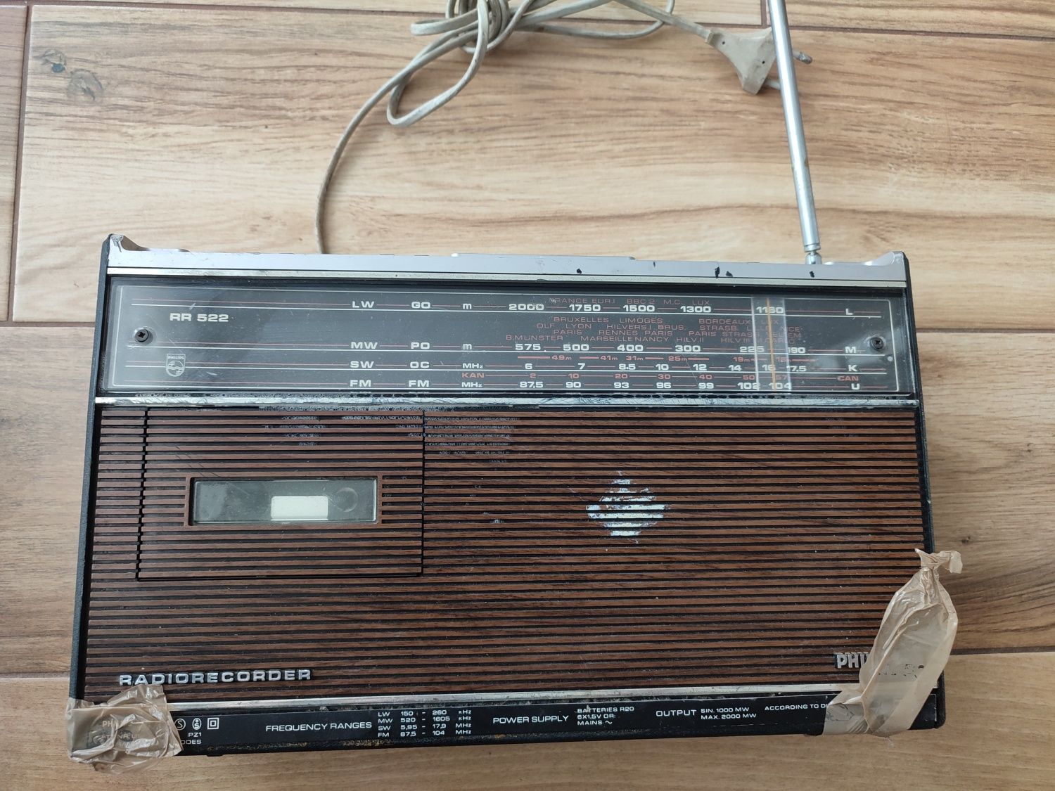 WYPRZEDAŻ! Radio magnetofon Philips rr 522