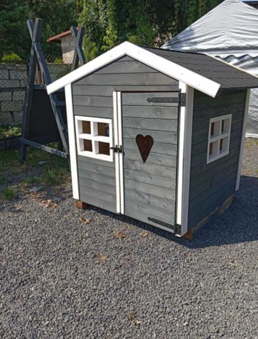 Domek drewniany dla dzieci Cały Zestaw Zamów teraz, odbierz wiosną :)