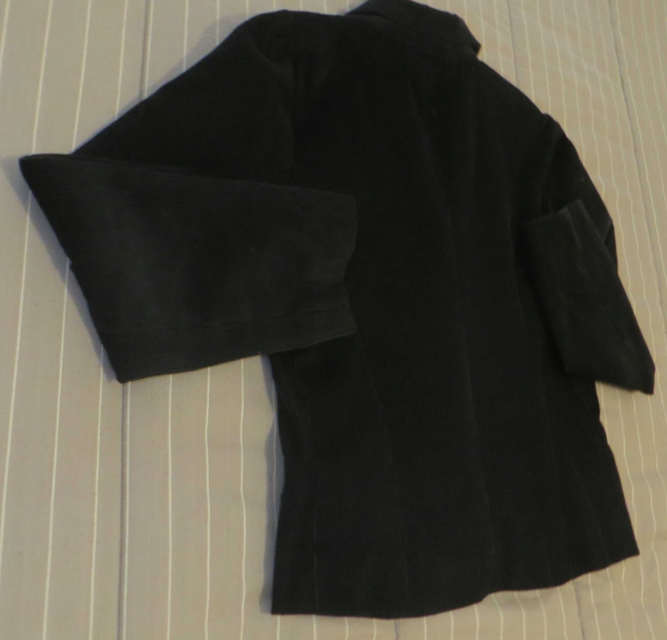 Casaco Blazer , bombazine, preto, Fabricado em Portugal, - Tam. L