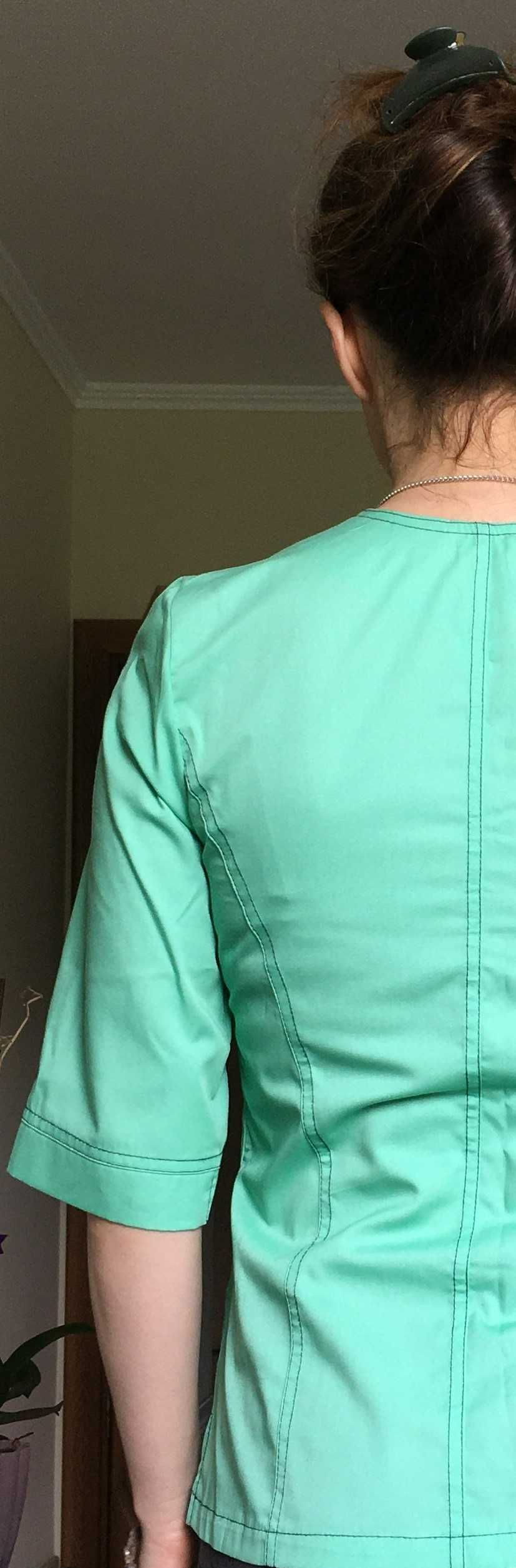 Медична сорочка жіноча м'ятна зелена 42(34)