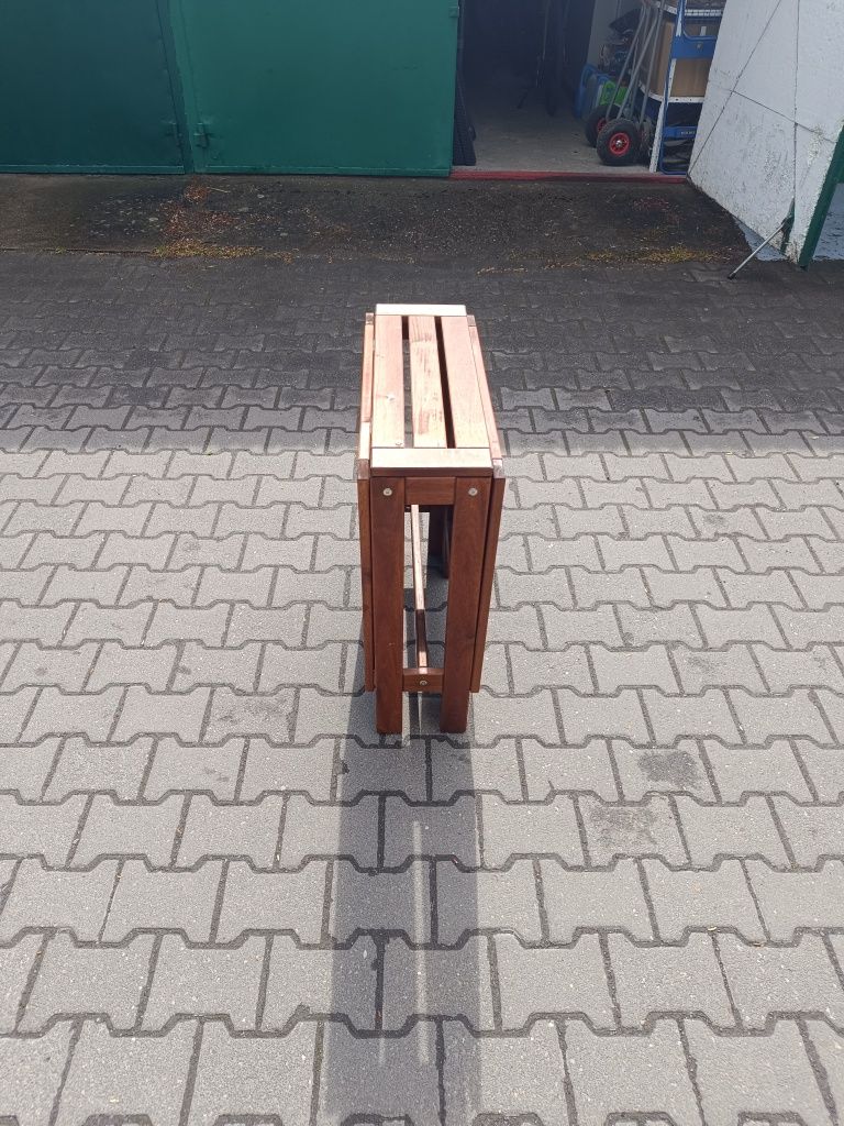 IKEA APPLARO Drewniany rozkładany stół ogrodowy balkonowy stan idealny