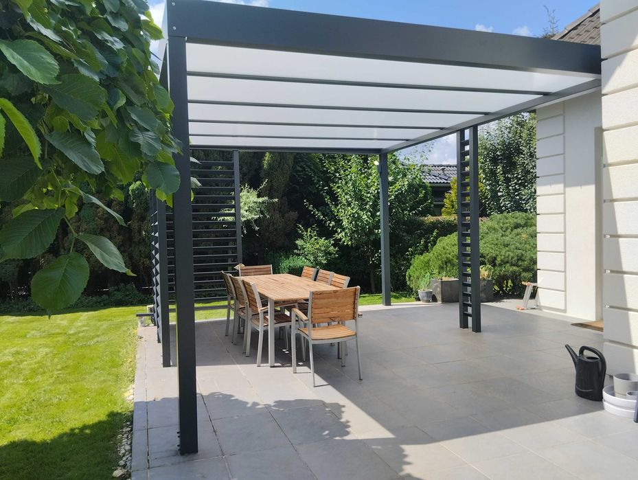Zadaszenie tarasu aluminiowe, pergola, altana, poliwęglan, szkło