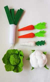Warzywa z filcu - jedzenie do zabawy, kapusta  FILC