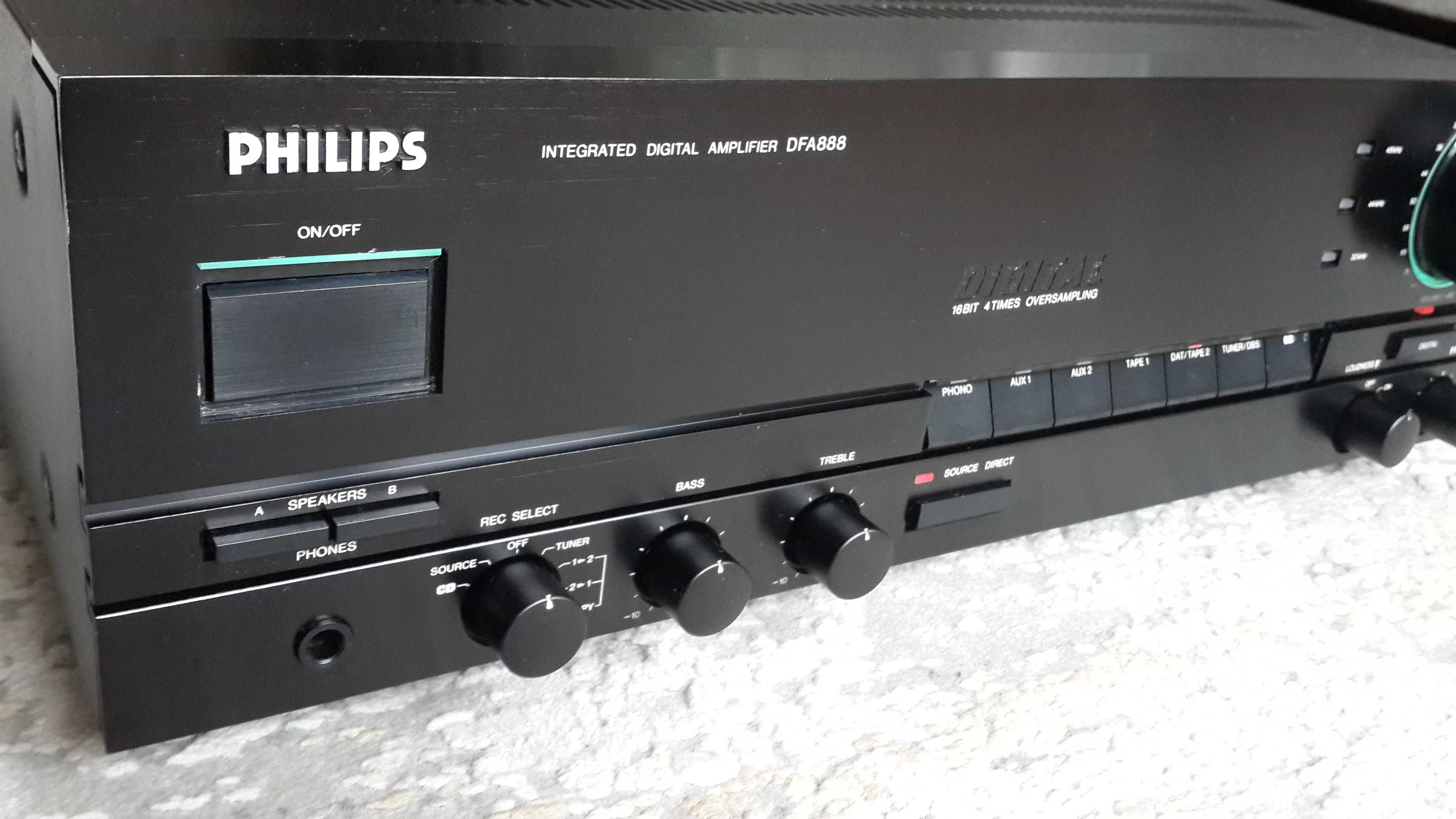 Підсилювач Philips DFA-888 вбудований ЦАП TDA1541A , DAC ,Тюнер FT-880