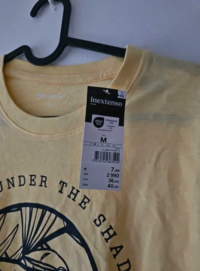 Inextenso, Nowa bluzka koszulka t-shirt męski, rozmiar M, z metką