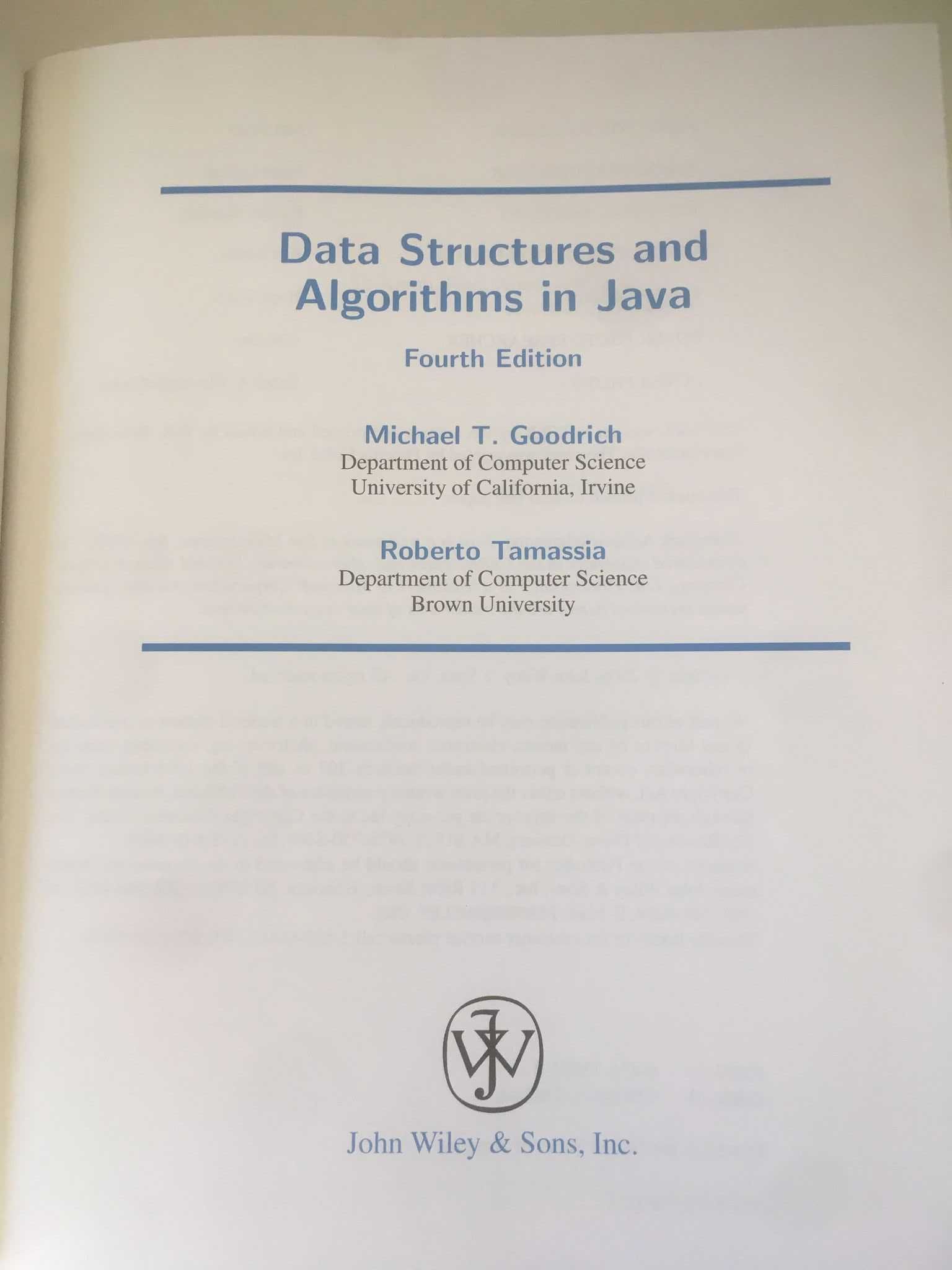 Livro - Data Structures and Algorithms in JAVA (Livro técnico)