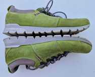 Buty, półbuty trekkingowe NAGABA w kolorze pistacjowym crazy, skórzane