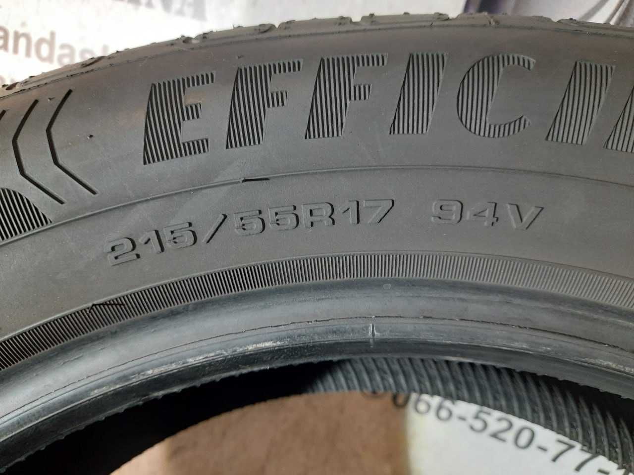 Шини 215/55 R17 GOODYEAR EfficientGrip Perfomance б/у літо склад