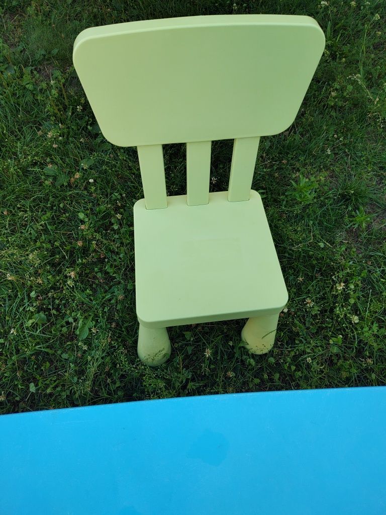 Stół i krzesło mammut/mamut Ikea + baldachim gratis