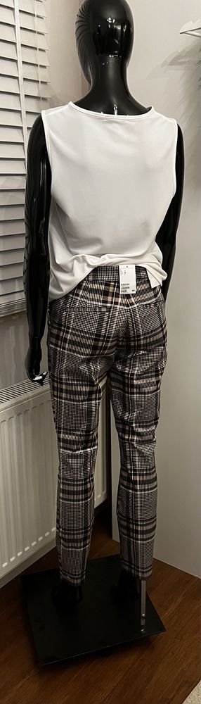 H&M nowe r. 38 spodnie w kratke chinosy