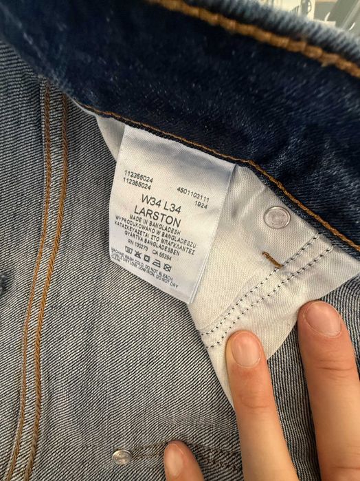 Jeansy Wrangler Larston Slip tapered, jak nowe