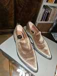 Loafersy Ras 36 metaliczne