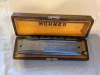 Harmonica Honner 64 em caixa raiz de nogueira